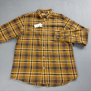 Red Head Men's Flannel Shirt M Button Front Long Sleeve Plaid Multicolor NWT